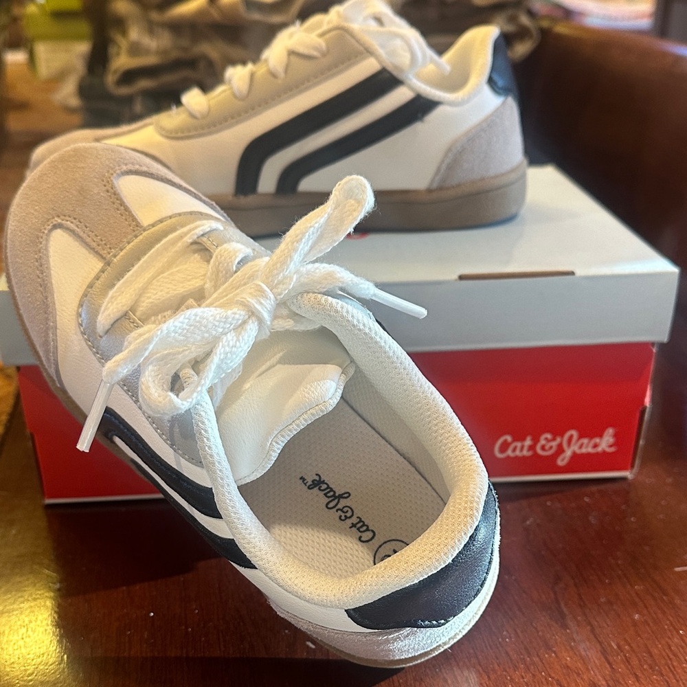 Cat & Jack Kids' Sneakers in White, Black, and Tan